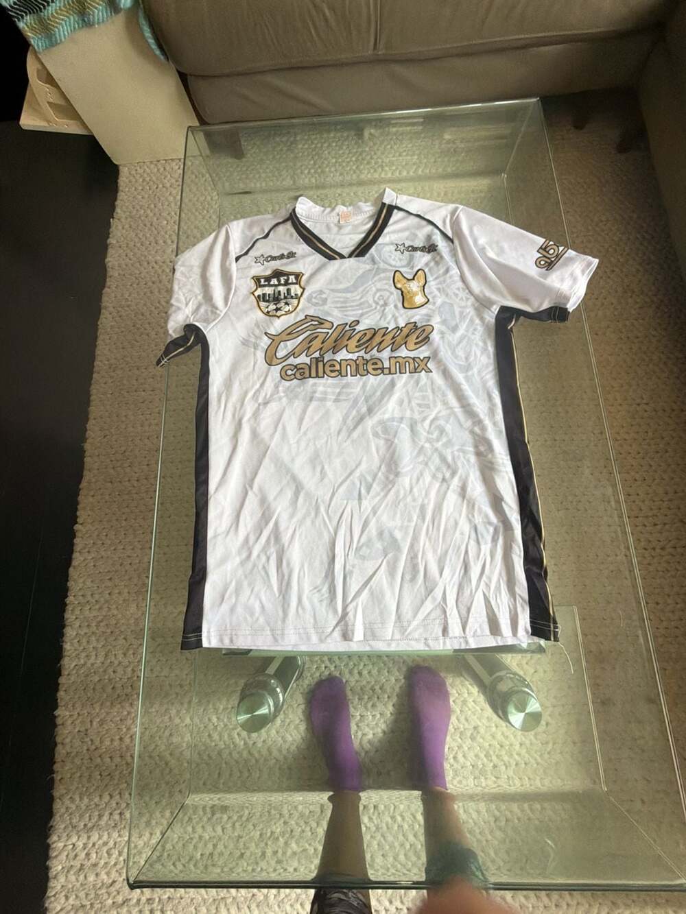 Charly Club Tijuana Away Jersey L White Soccer Shirt
